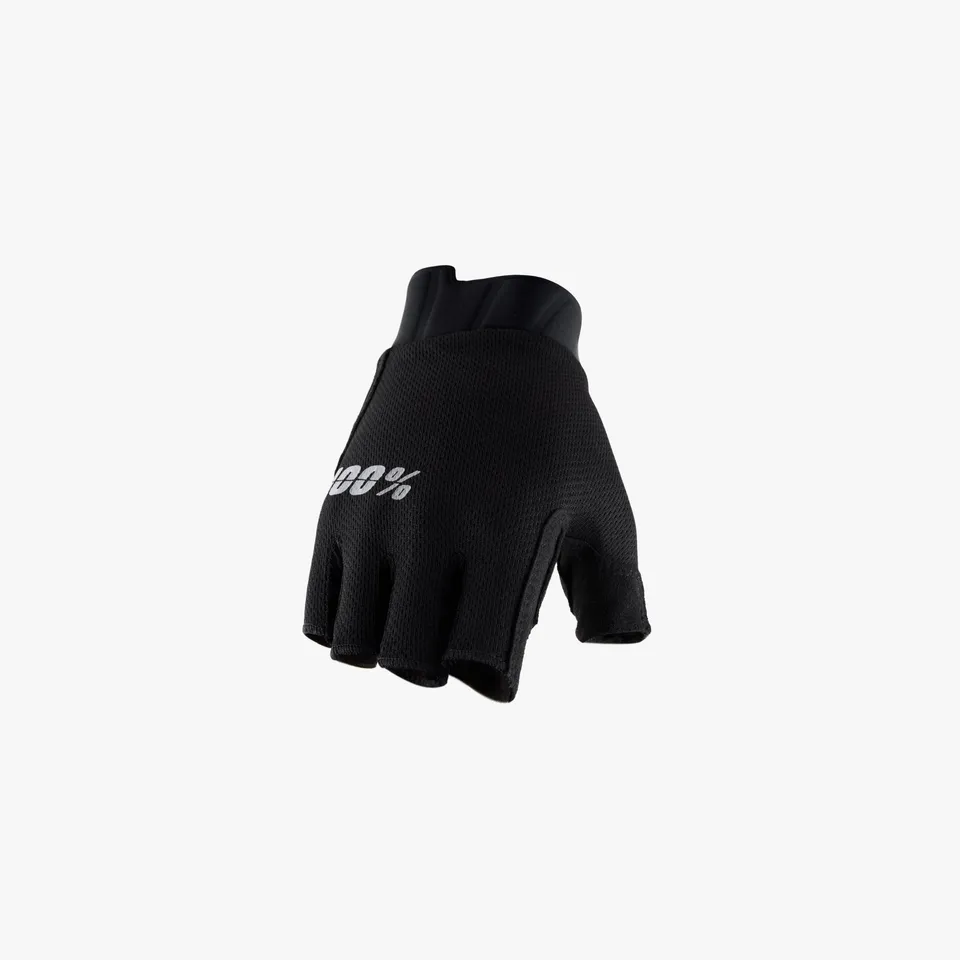 100-exceeda-damen-gel-kurzfinger-fahrradhandschuhe-schwarz image 1