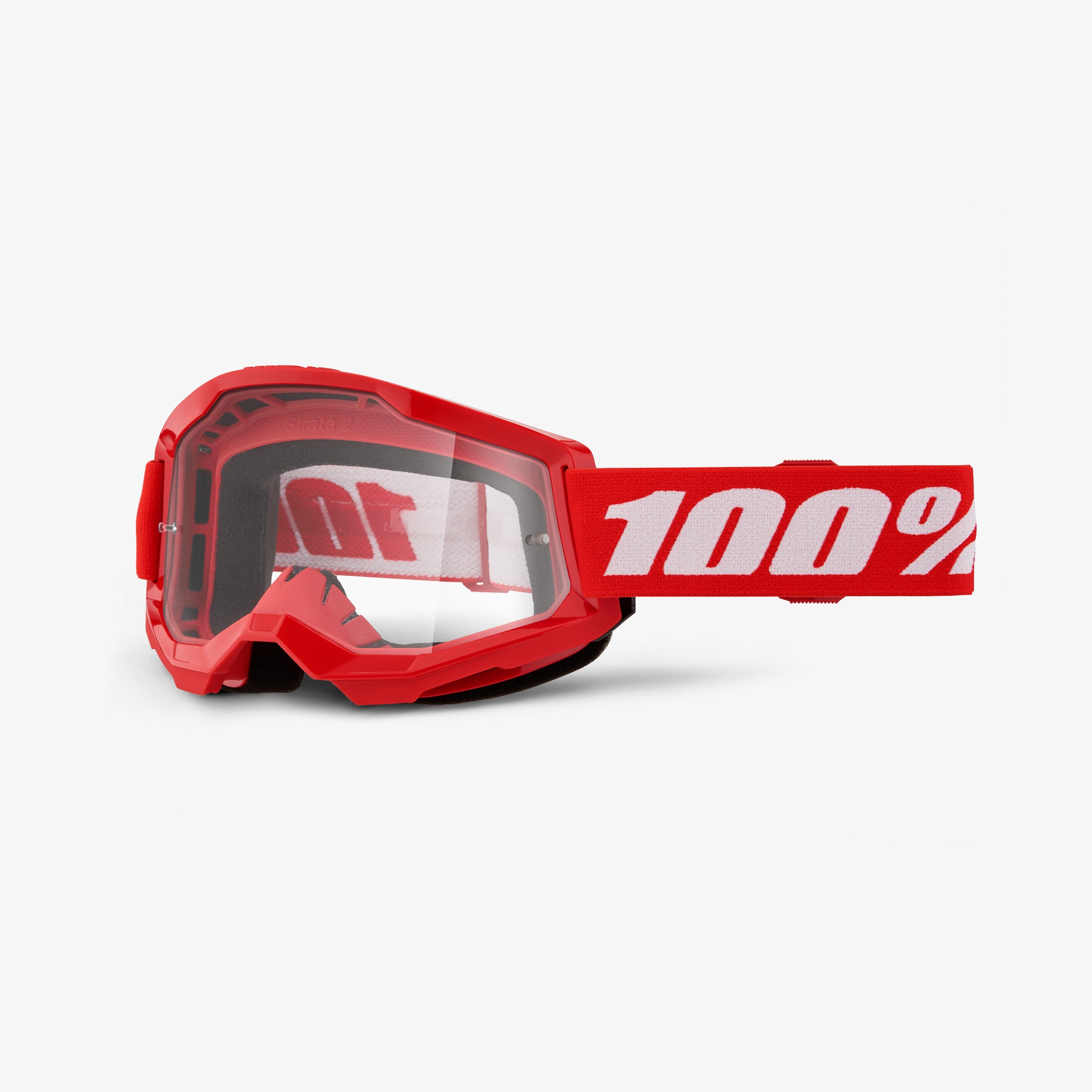 100-strata-2-motocross-brille-red-black-mirror-red image 2