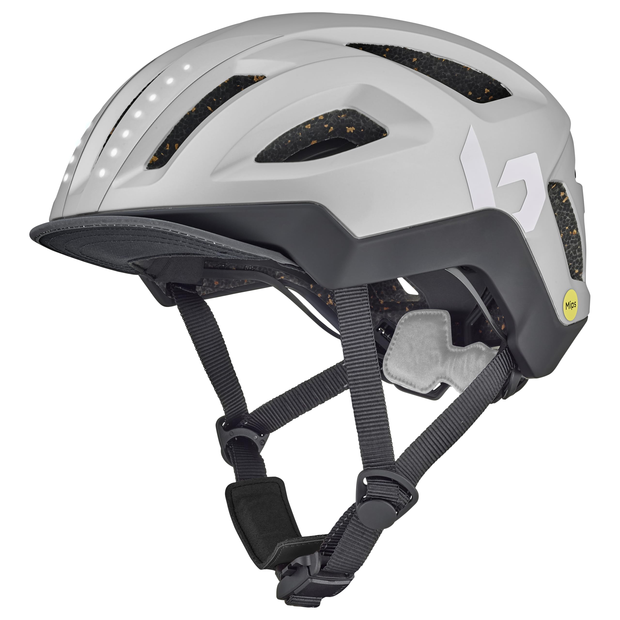 boll-halo-react-mips-fahrradhelm-platinum-m-mit-led image 1