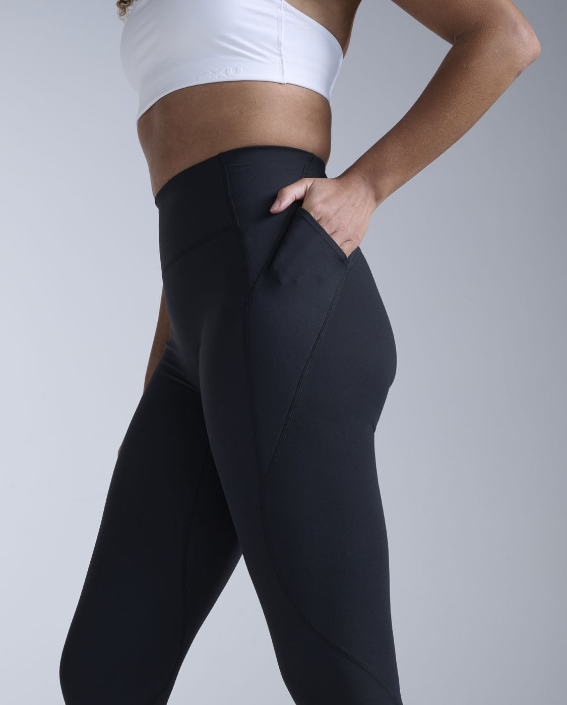 2xu-flex-hi-rise-compression-tights-leggings-schwarz-high-waist image 3
