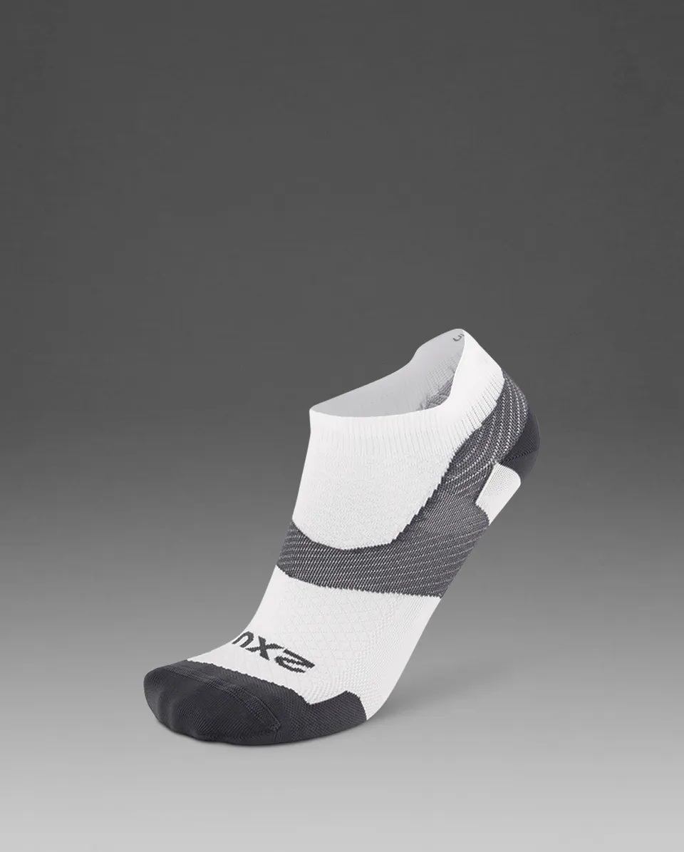 2xu-vectr-ultralight-no-show-laufsocken-white-grey image 1