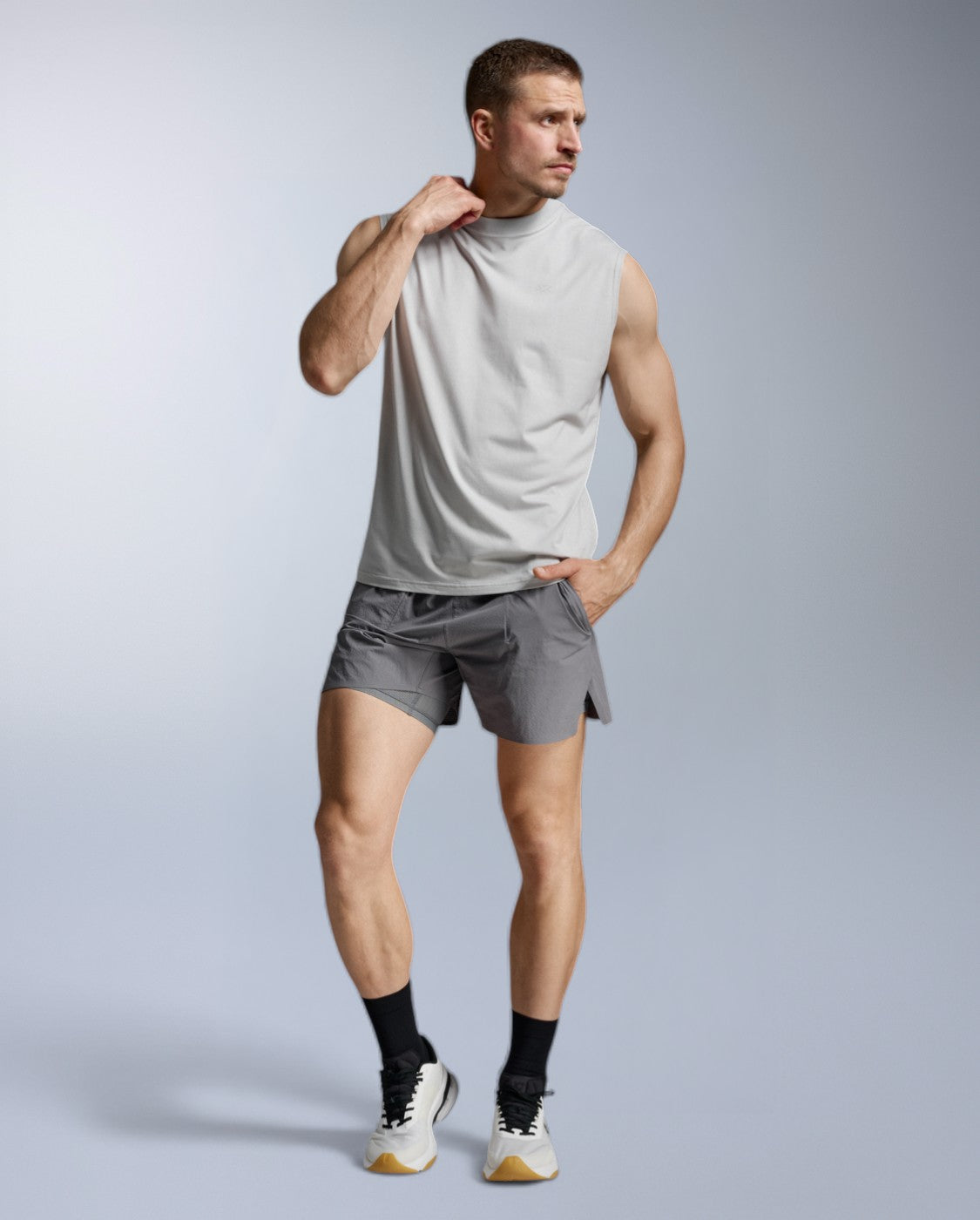 2xu-motion-oversized-tencel-tank-tanktop-harbor-mist image 4