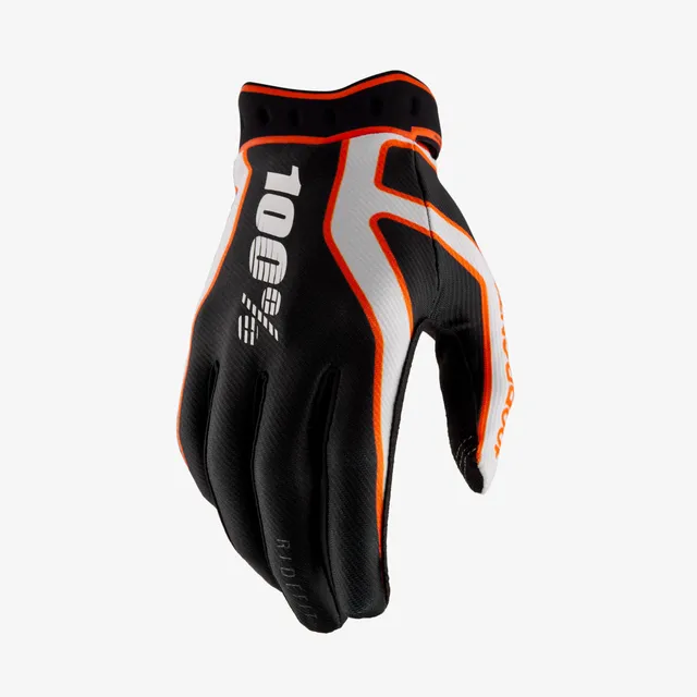 100-ridefit-handschuhe-grau-schwarz-mtb-moto image 1