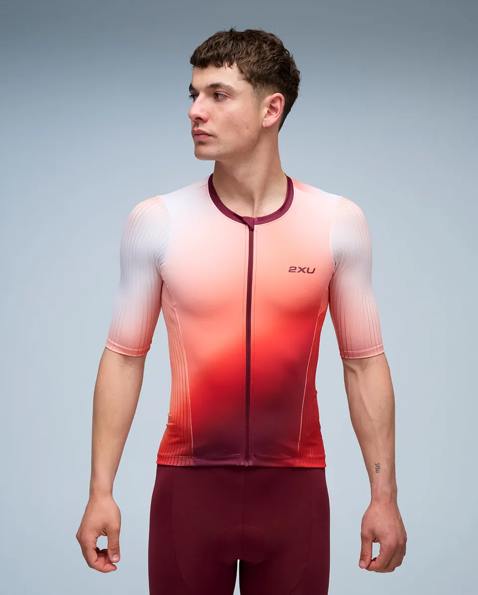 2xu-aero-tri-sleeved-top-heatwave-triathlon-herren image 1