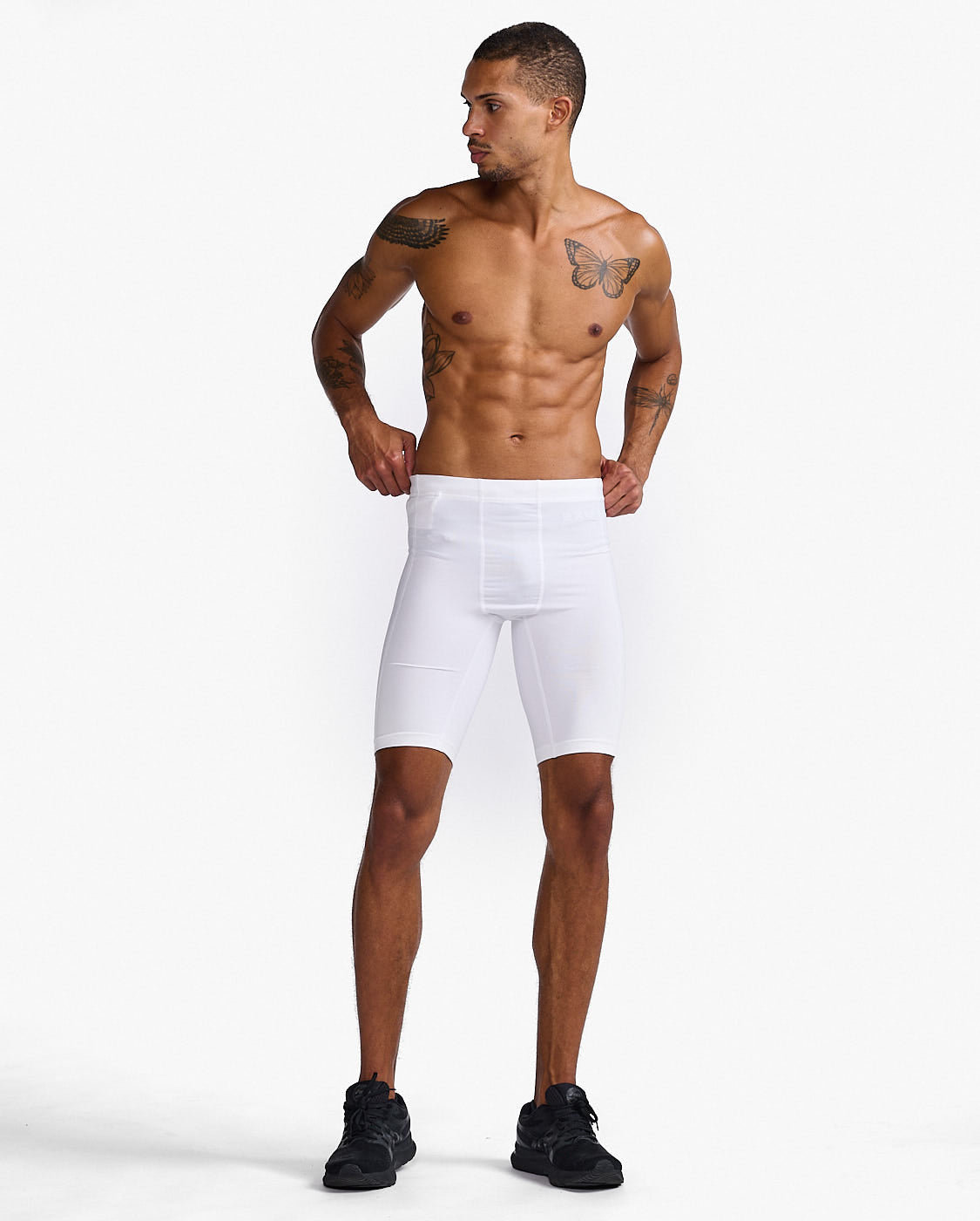 2xu-core-compression-game-day-shorts-herren-white-shorts image 4