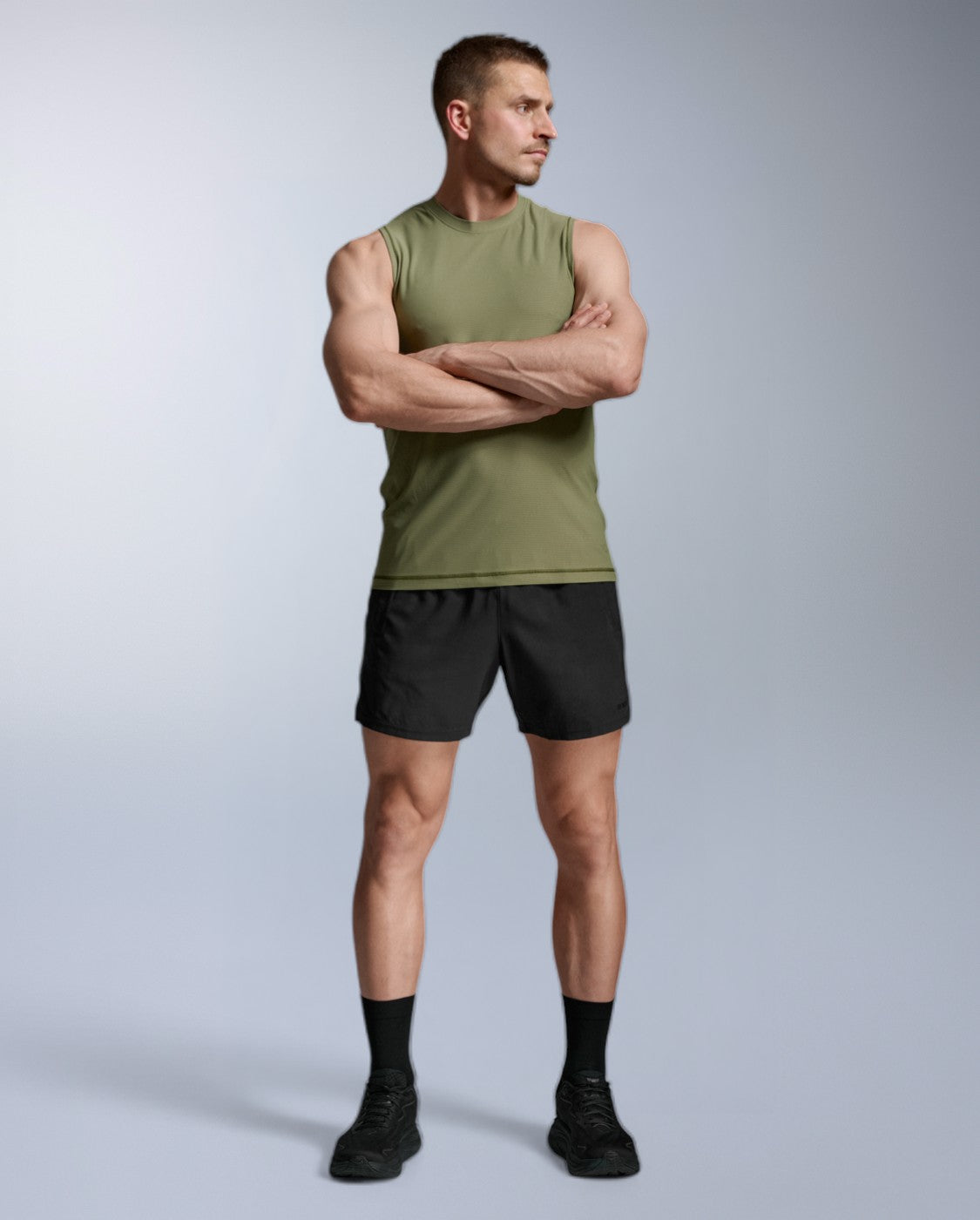 2xu-force-tech-tank-hunter-green-tank-top-herren image 3