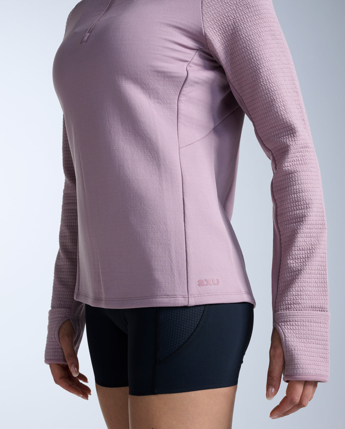 2xu-ignition-haptic-1-4-zip-laufshirt-damen-musk image 5