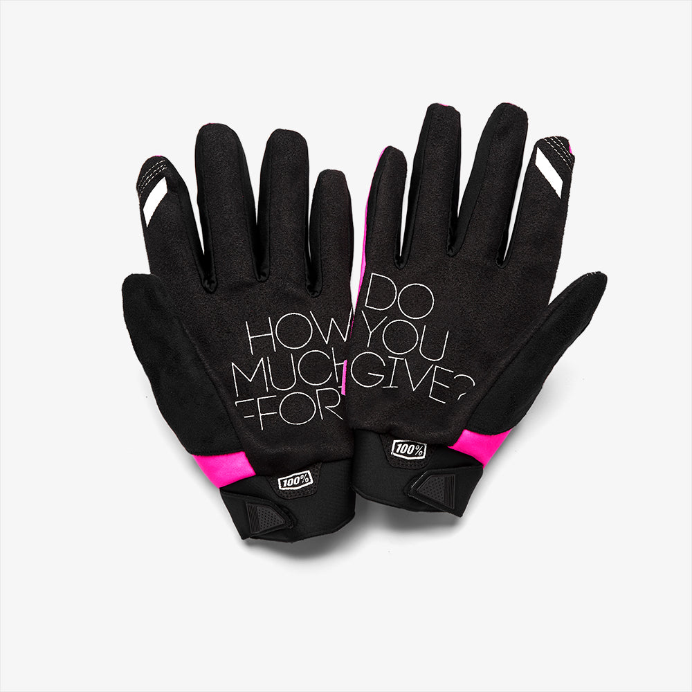 100-brisker-damen-fahrradhandschuhe-neon-pink-isoliert image 2