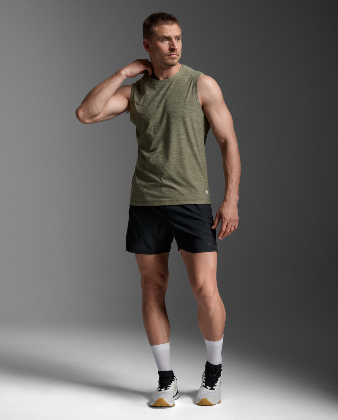 2xu-signature-tank-top-herren-hunter-green-jersey image 7
