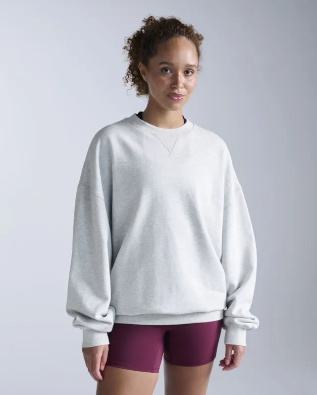 2xu-ez-oversized-bio-baumwoll-crew-grey-marle image 1
