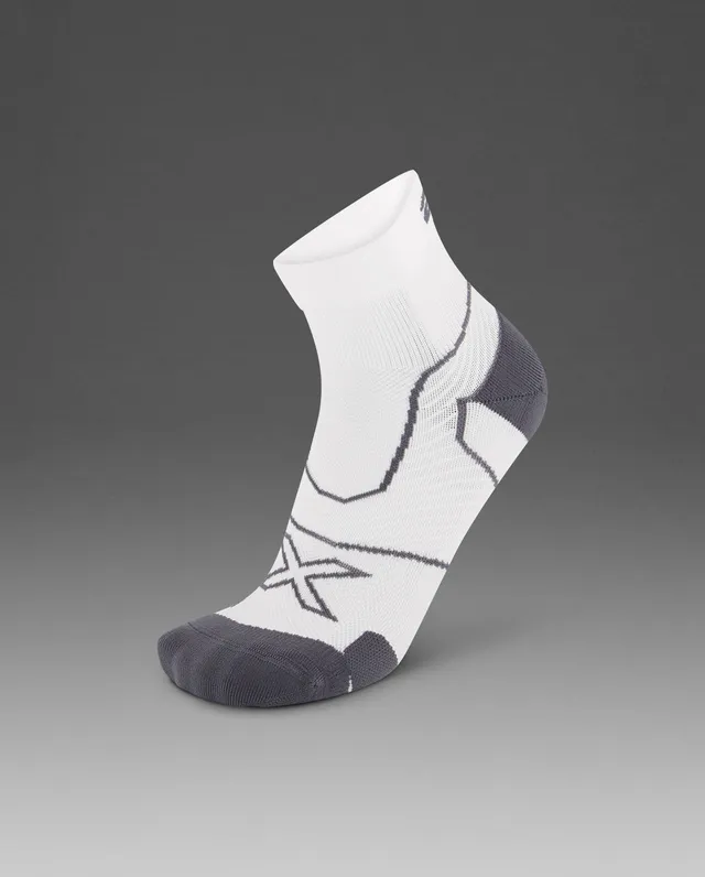 2xu-vectr-cushion-1-4-crew-socken-white-kompression image 1