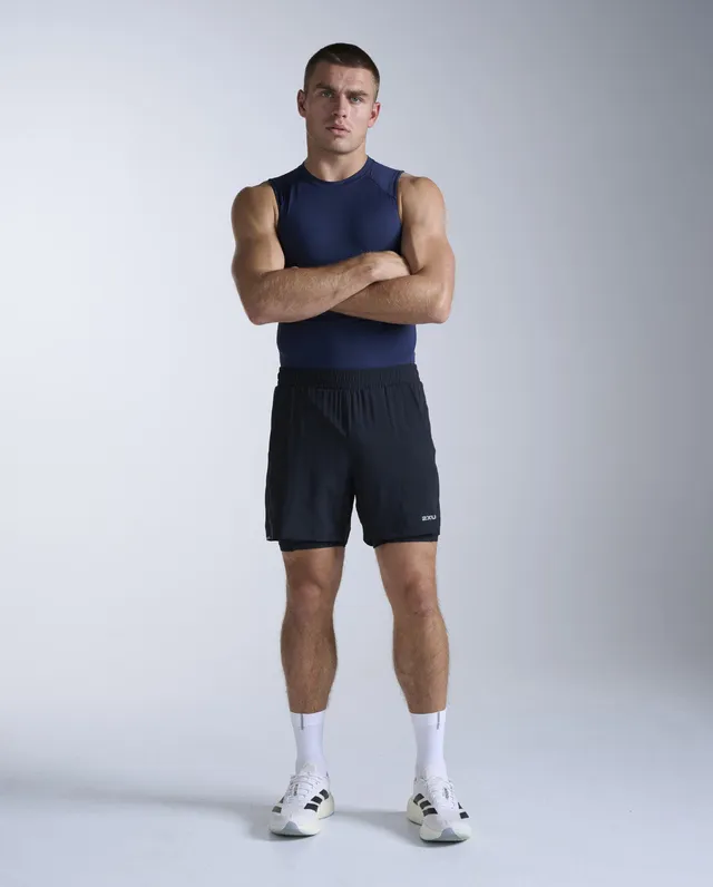 2xu-core-compression-sleeveless-top-herren-navy-rmellos image 1