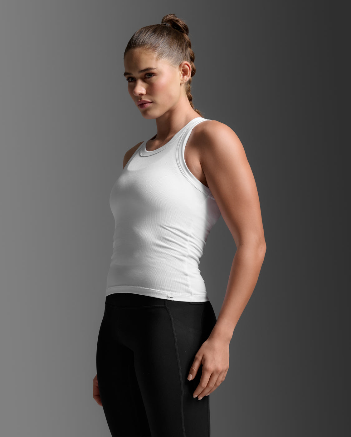2xu-fluid-modal-ribbed-tank-tr-gertop-white image 5