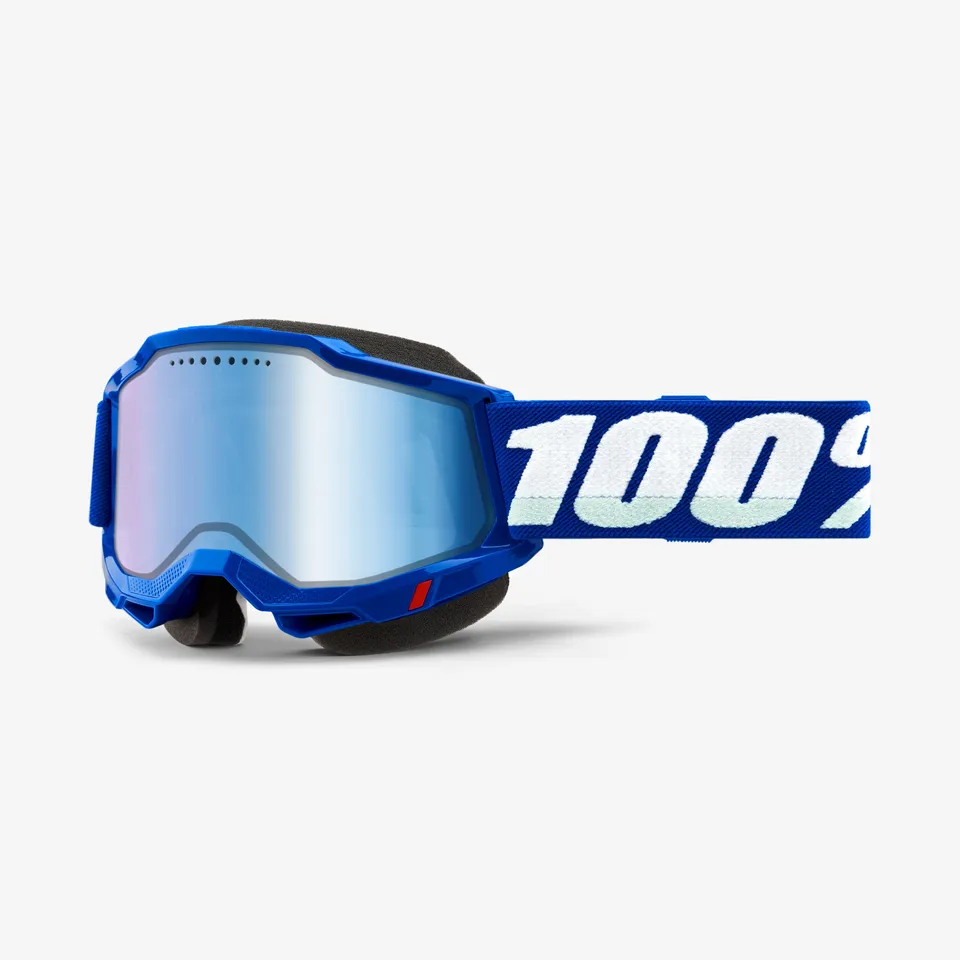 100-accuri-2-snowmobile-goggle-blue-mirror-skibrille-gelb image 1
