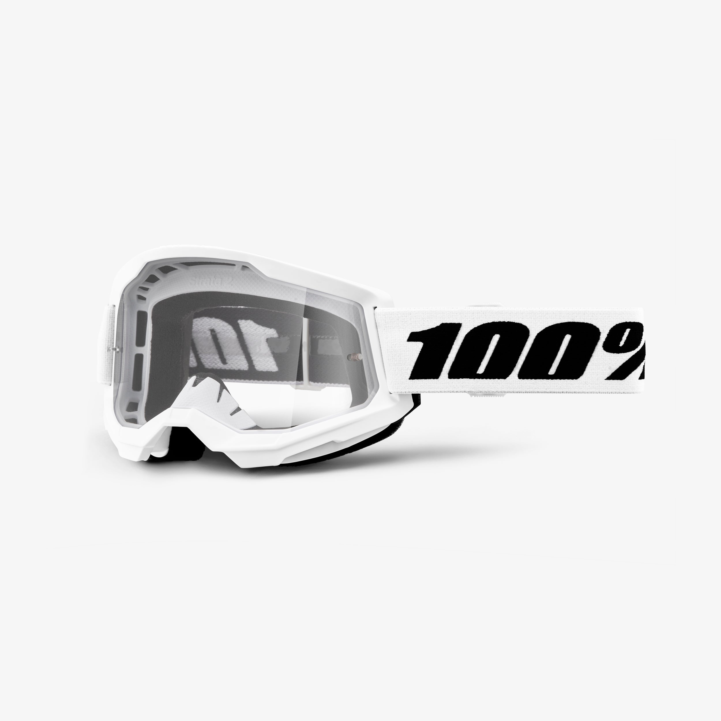 100-strata-2-motocross-brille-wei-clear-weites-sichtfeld image 2