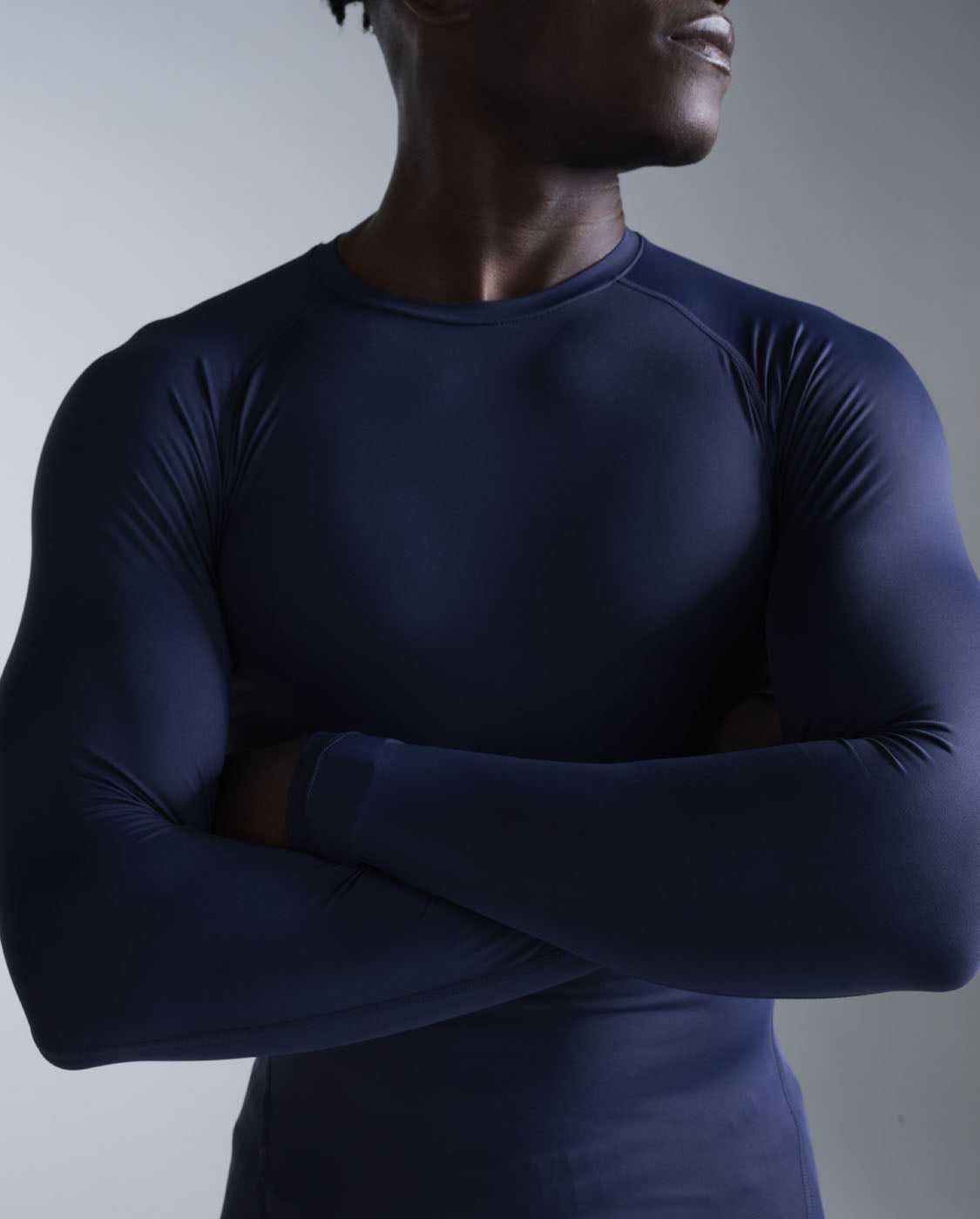 2xu-core-compression-long-sleeve-navy-kompressionsshirt image 5