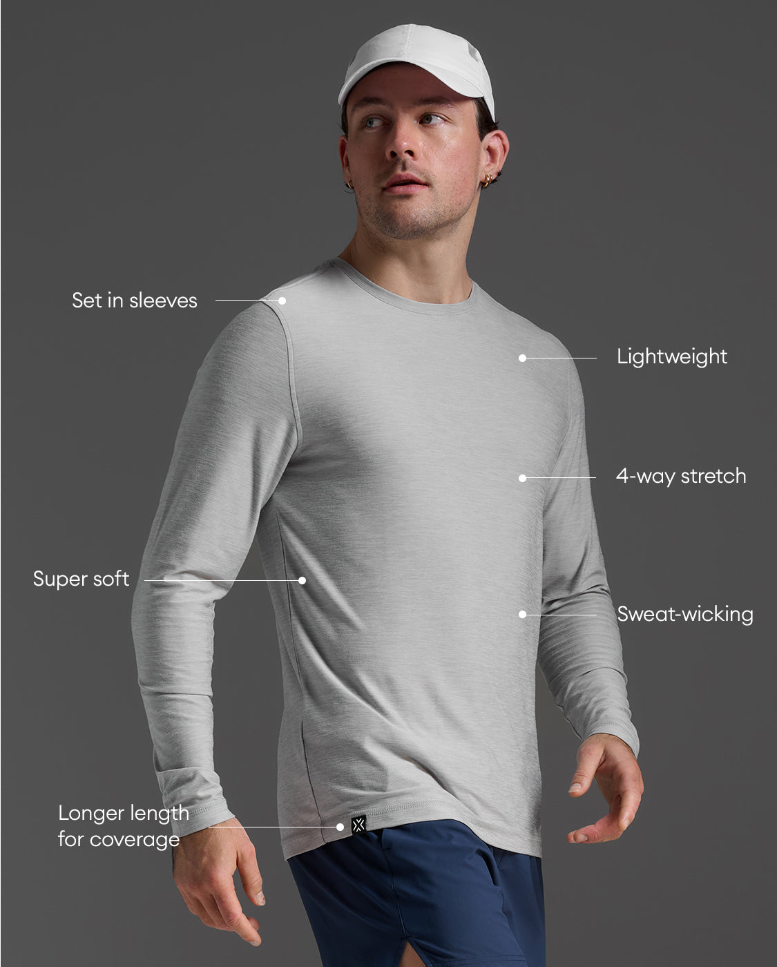 2xu-signature-langarmshirt-herren-harbor-mist-regular image 2