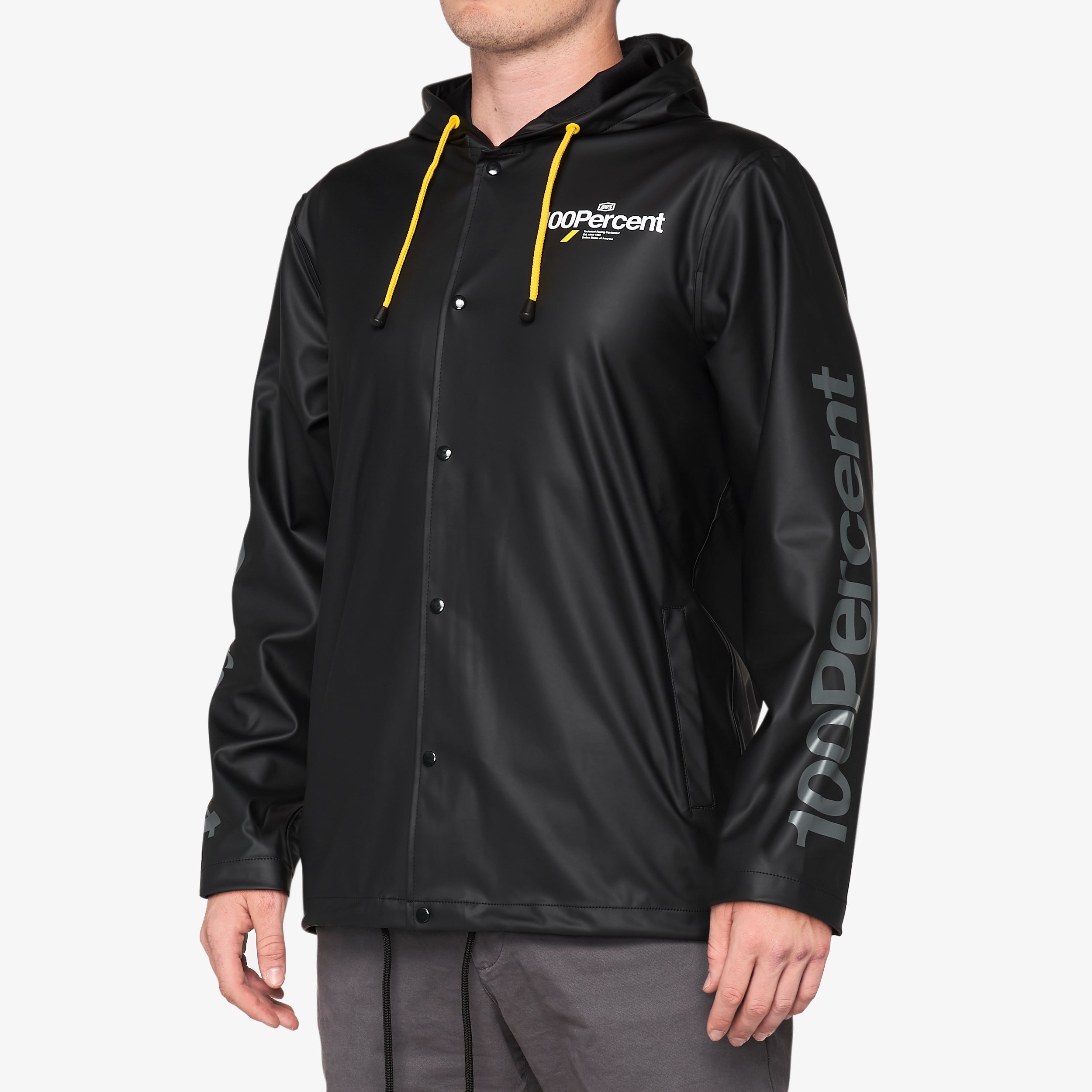 100-mala-snap-jacke-mit-kapuze-schwarz image 1