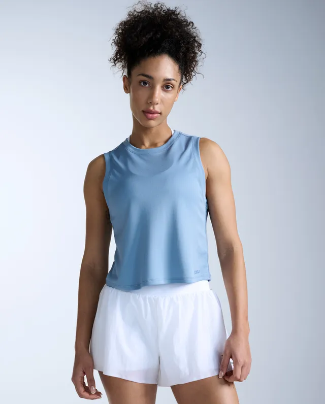 2xu-aero-mesh-crop-tank-damen-blue-shade image 1