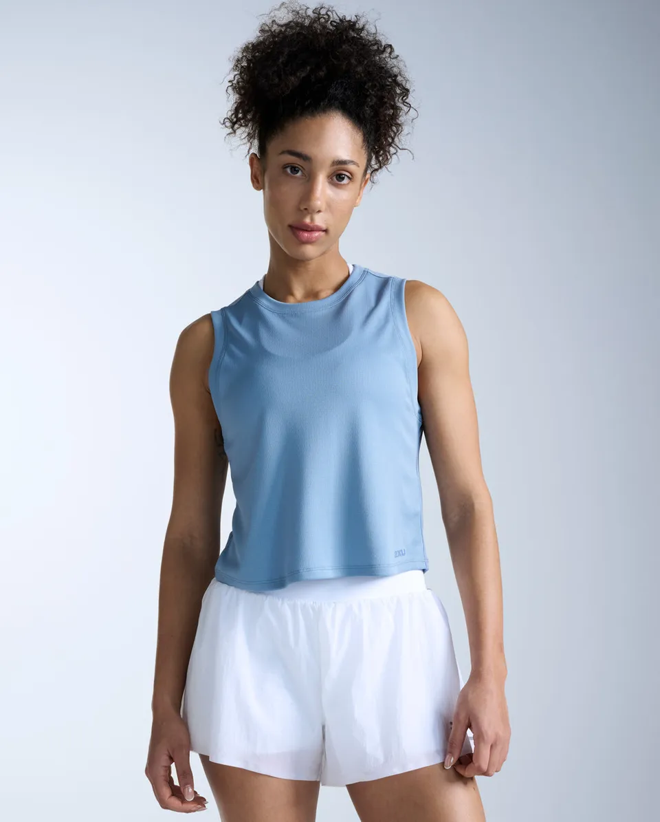 2xu-aero-mesh-crop-tank-damen-blue-shade image 1