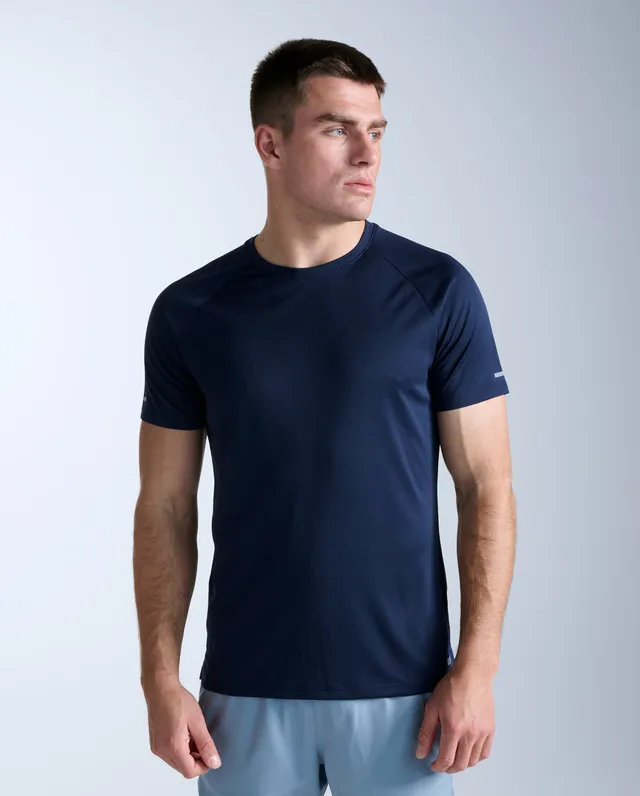 2xu-aero-tee-t-shirt-herren-midnight-silber image 1