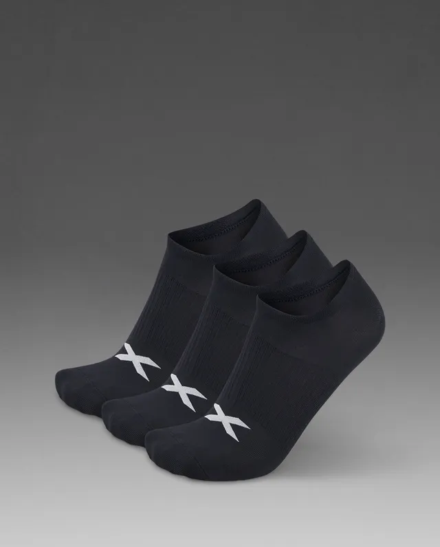 2xu-24-7-invisible-socken-3er-pack-schwarz-blasenfrei image 1