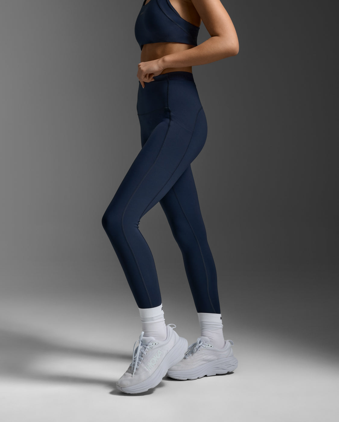 2xu-form-stash-hi-rise-compression-tights-midnight-damen-leggings image 4