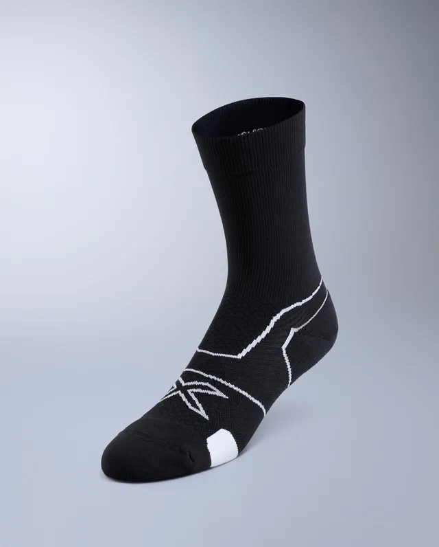 2xu-vectr-cushion-crew-laufsocken-schwarz-wei image 1
