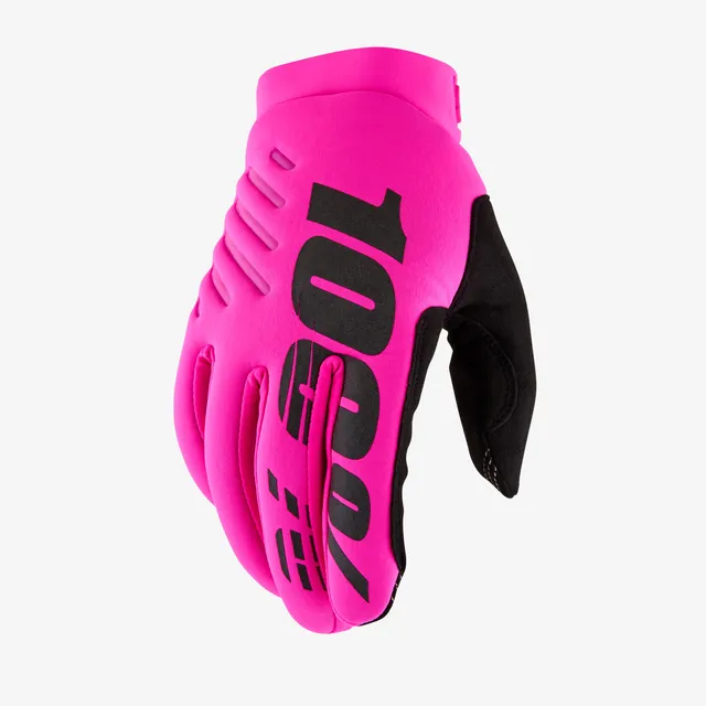 100-brisker-fahrradhandschuhe-neon-pink-winter image 1