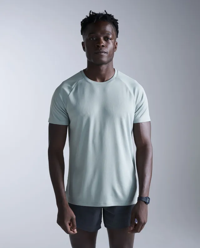 2xu-aero-tee-laufshirt-smoke-blue-black-slim-atmungsaktiv image 1