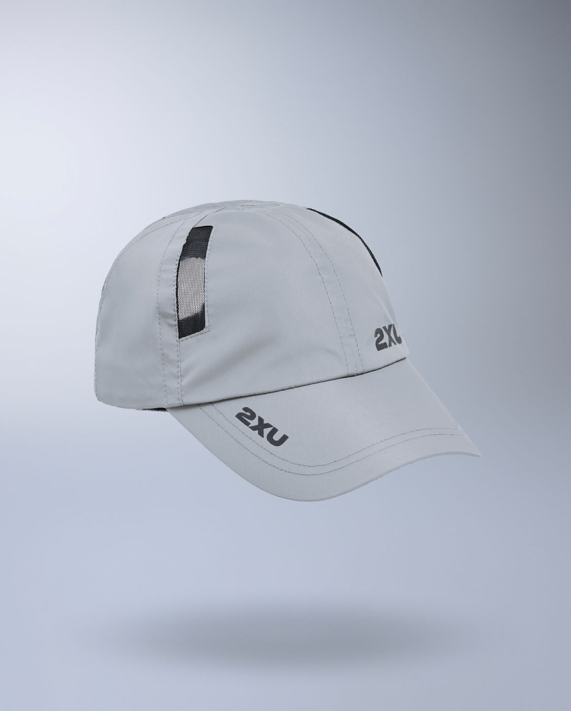 2xu-aero-run-cap-unisex-weathervane-black-leicht image 1