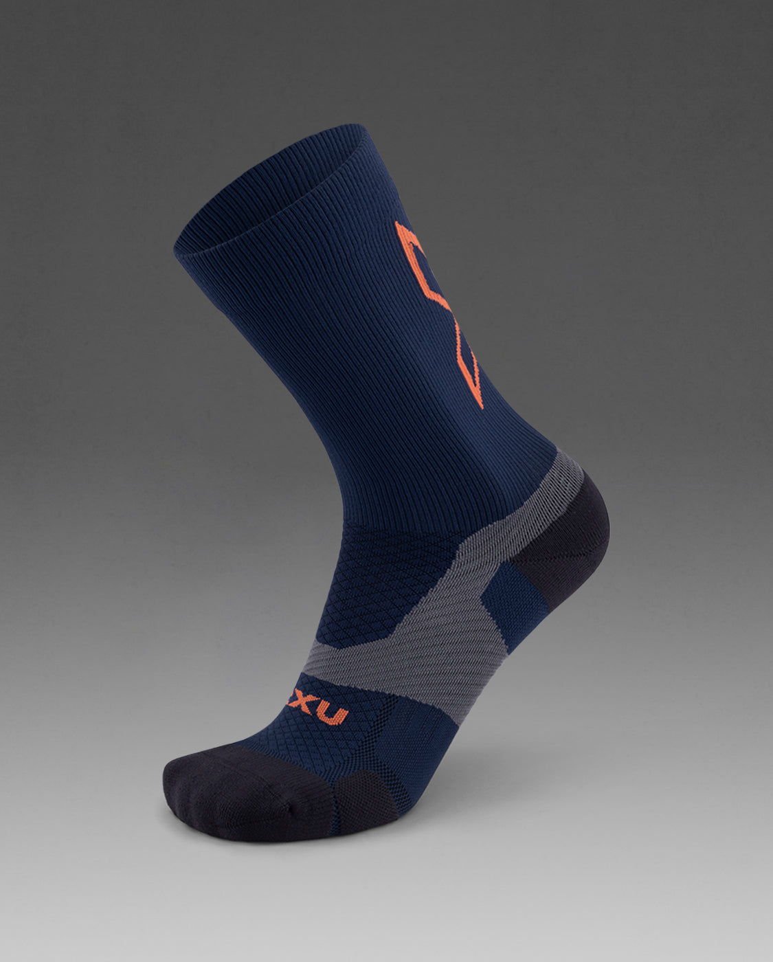 2xu-vectr-light-cushion-crew-socken-midnight image 1