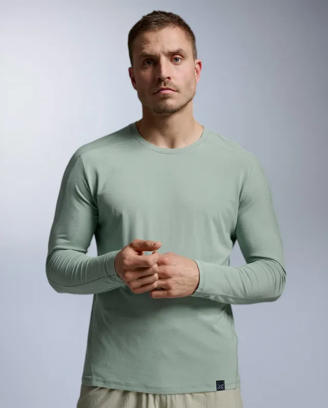 2xu-ignition-wool-long-sleeve-laufshirt-herren-eucalyptus image 1