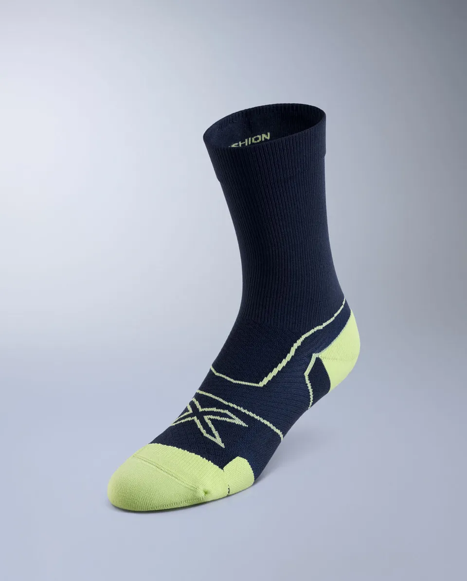 2xu-vectr-cushion-crew-laufsocken-midnight-unisex image 1