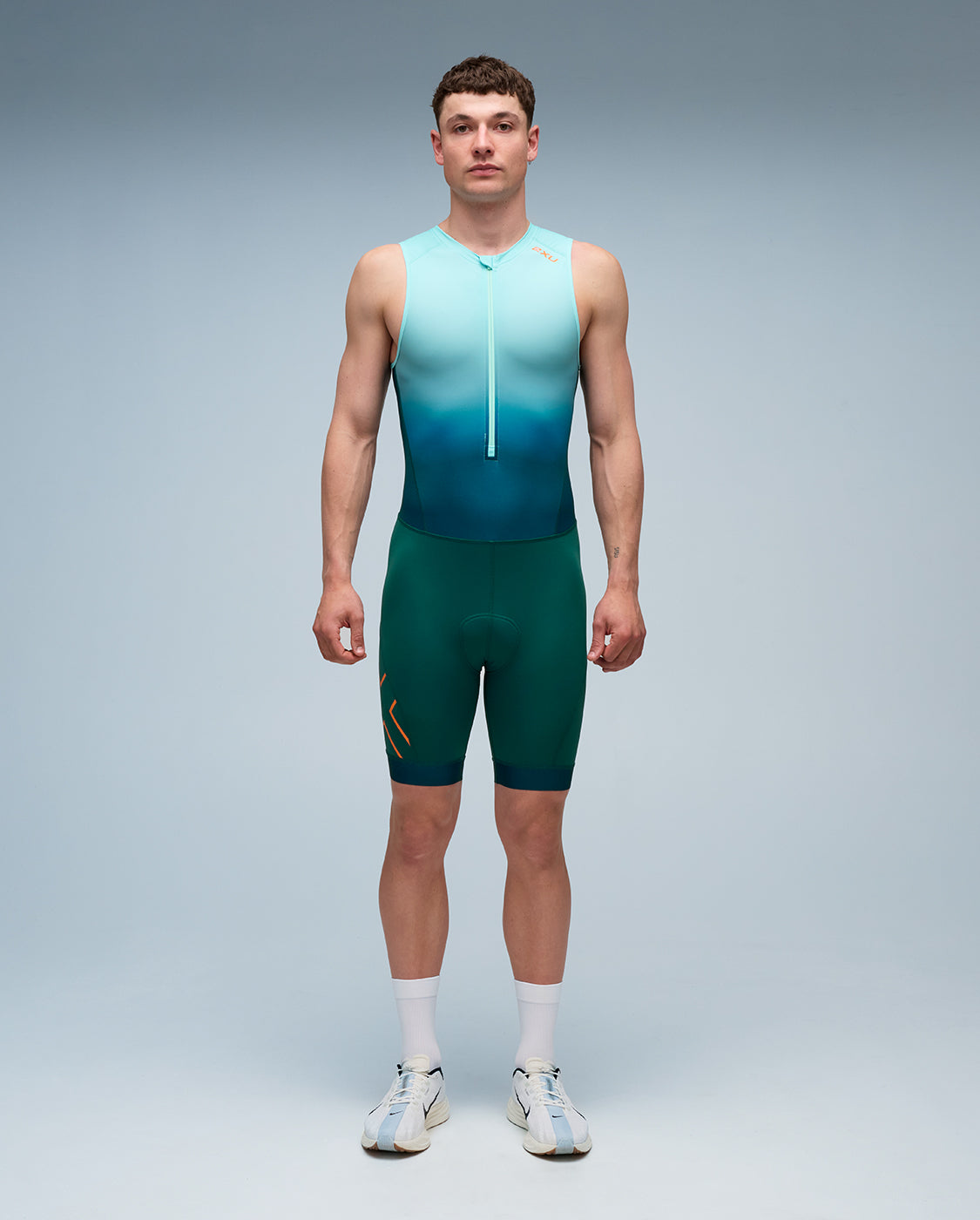 2xu-core-trisuit-triathlonanzug-beach-glass-herren-rmellos image 1