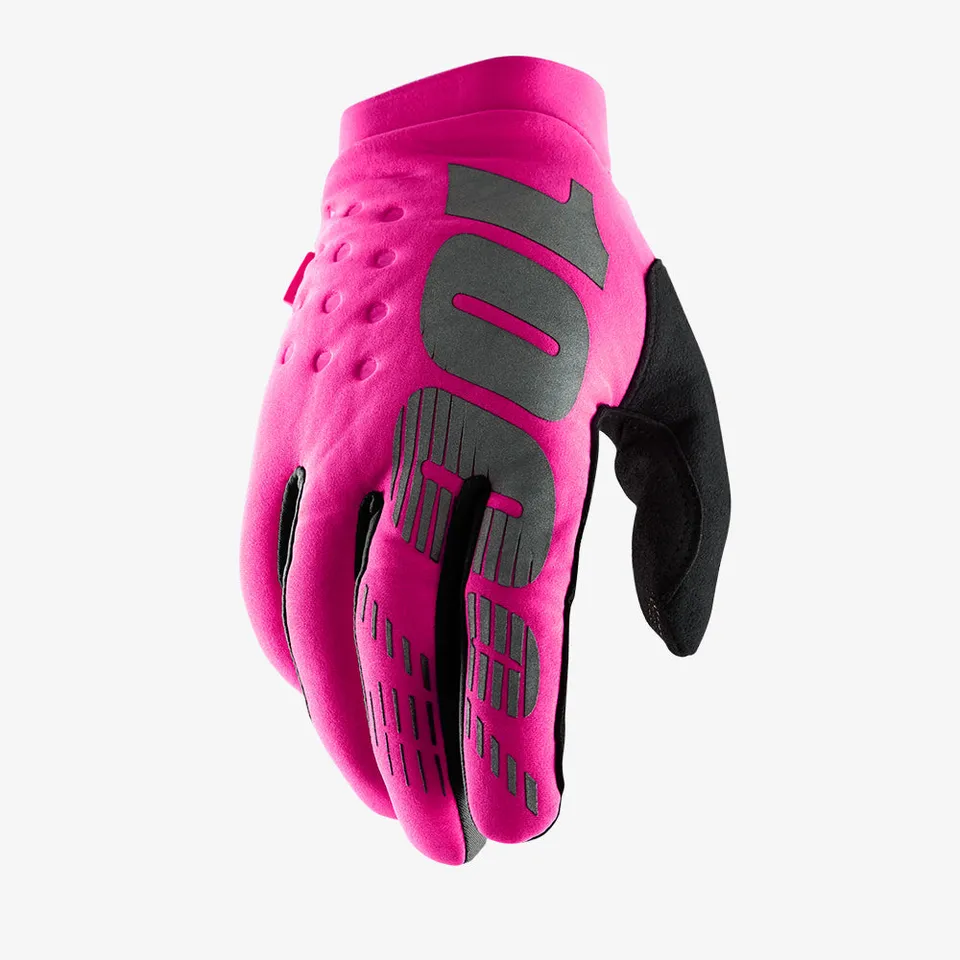 100-brisker-damen-fahrradhandschuhe-neon-pink-isoliert image 1
