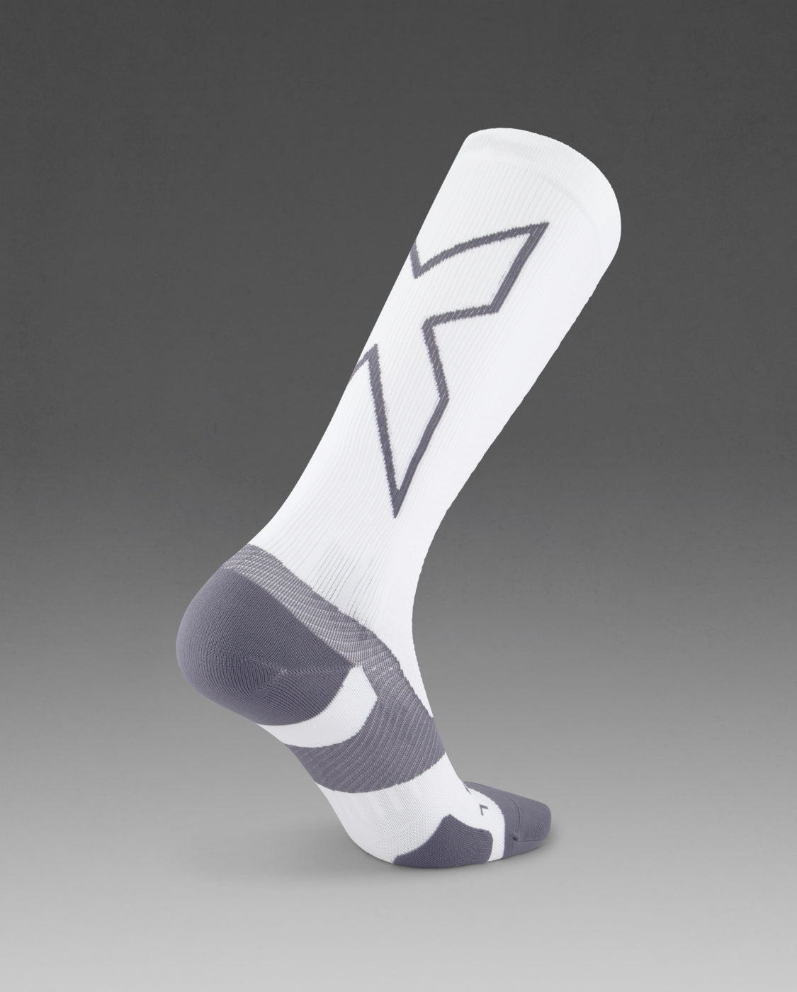 2xu-vectr-light-cushion-full-length-kompressionssocken-wei-grau image 2