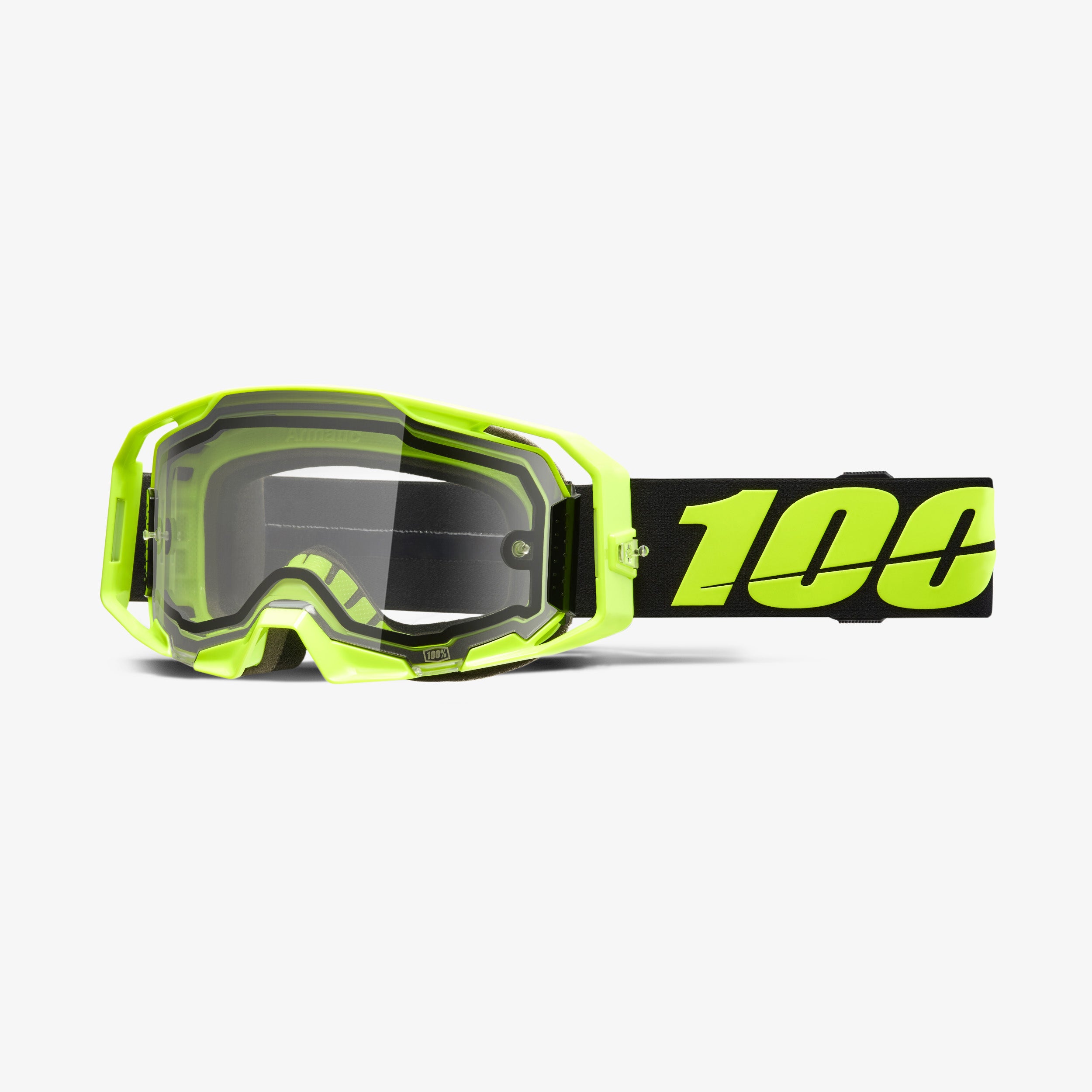 100-armatic-enduro-moto-goggle-neon-gelb-clear image 1