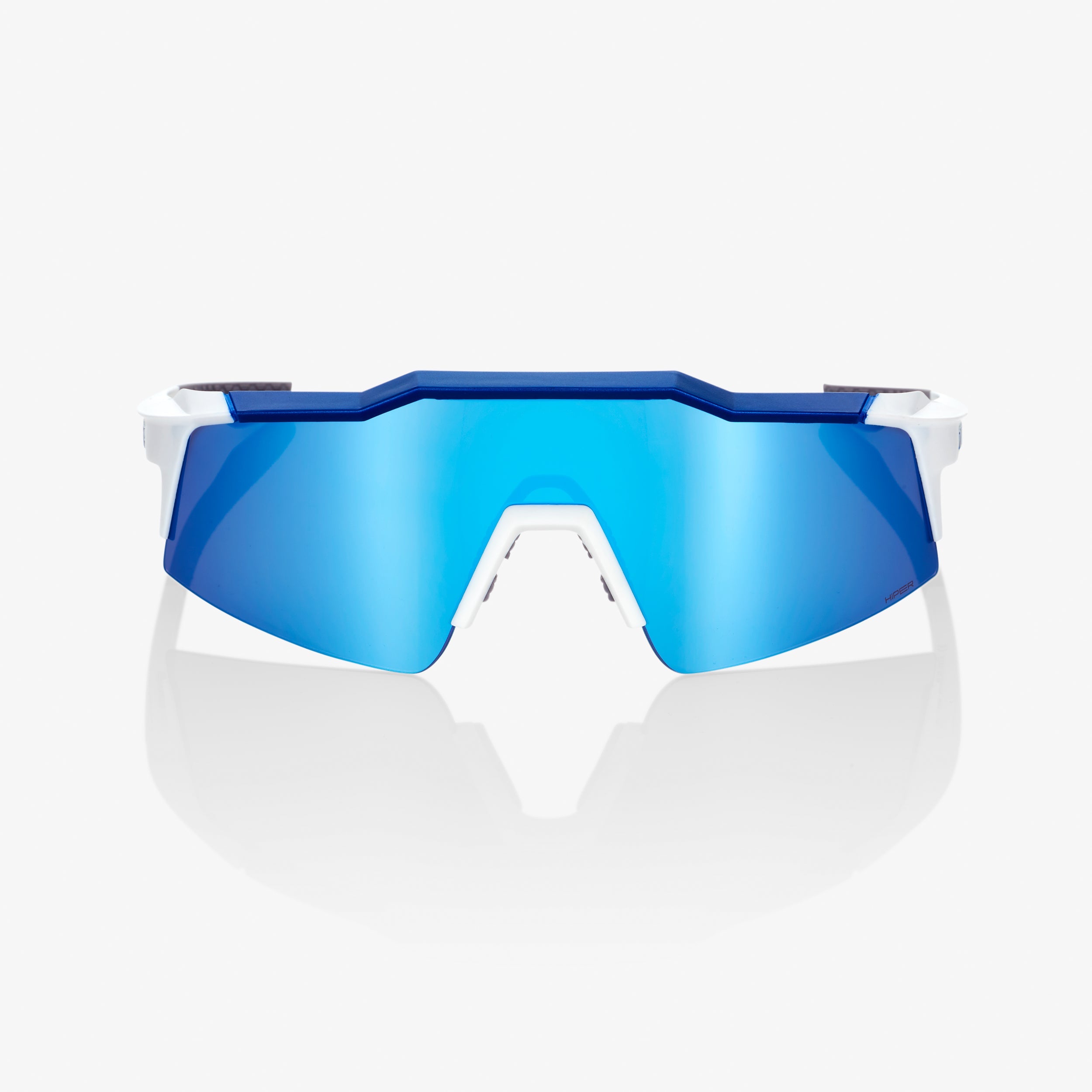 100-speedcraft-sl-sportbrille-matte-white-hiper-blue-mirror image 2