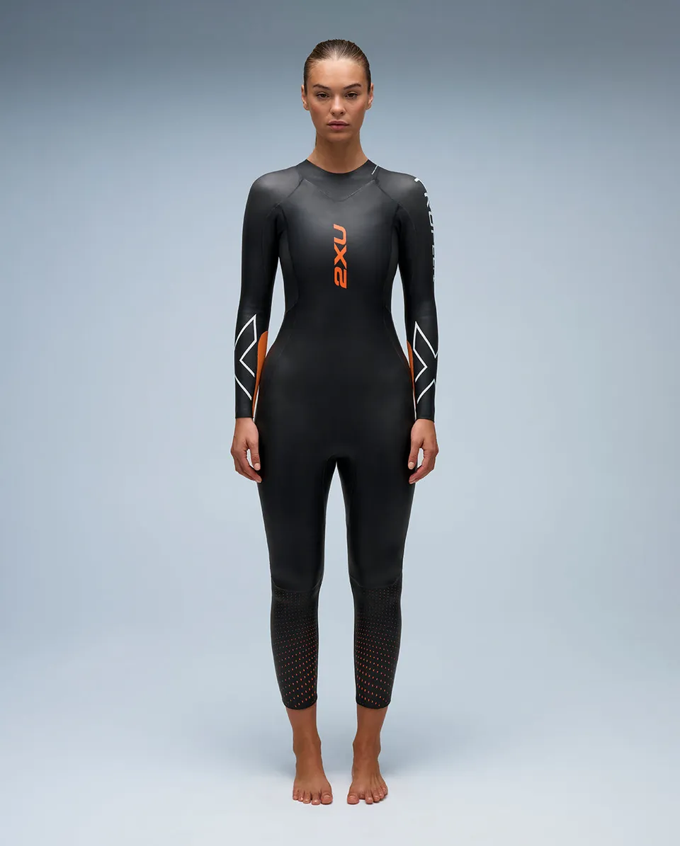 2xu-propel-1-neoprenanzug-damen-black-solar-orange-yamamoto image 1