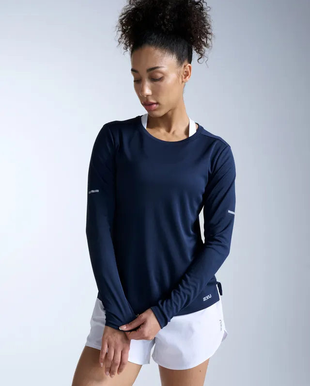 2xu-aero-longsleeve-midnight-langarm-laufshirt-damen image 1