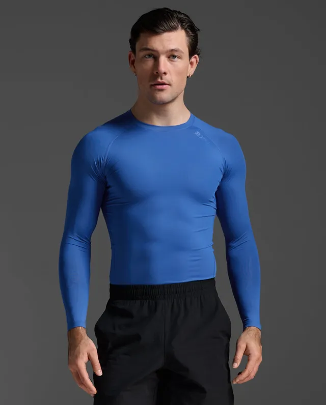 2xu-core-compression-longsleeve-herren-royal-blue image 1