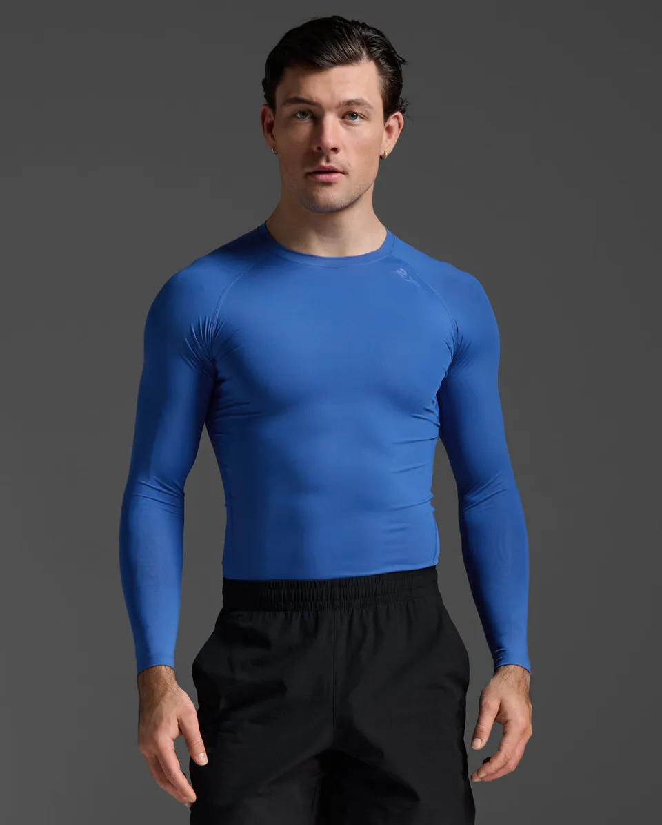 2xu-core-compression-longsleeve-herren-royal-blue image 1