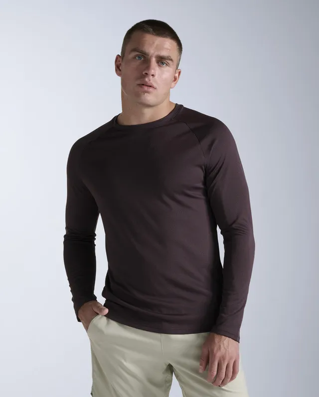 2xu-aero-long-sleeve-laufshirt-bark-black-reflective image 1