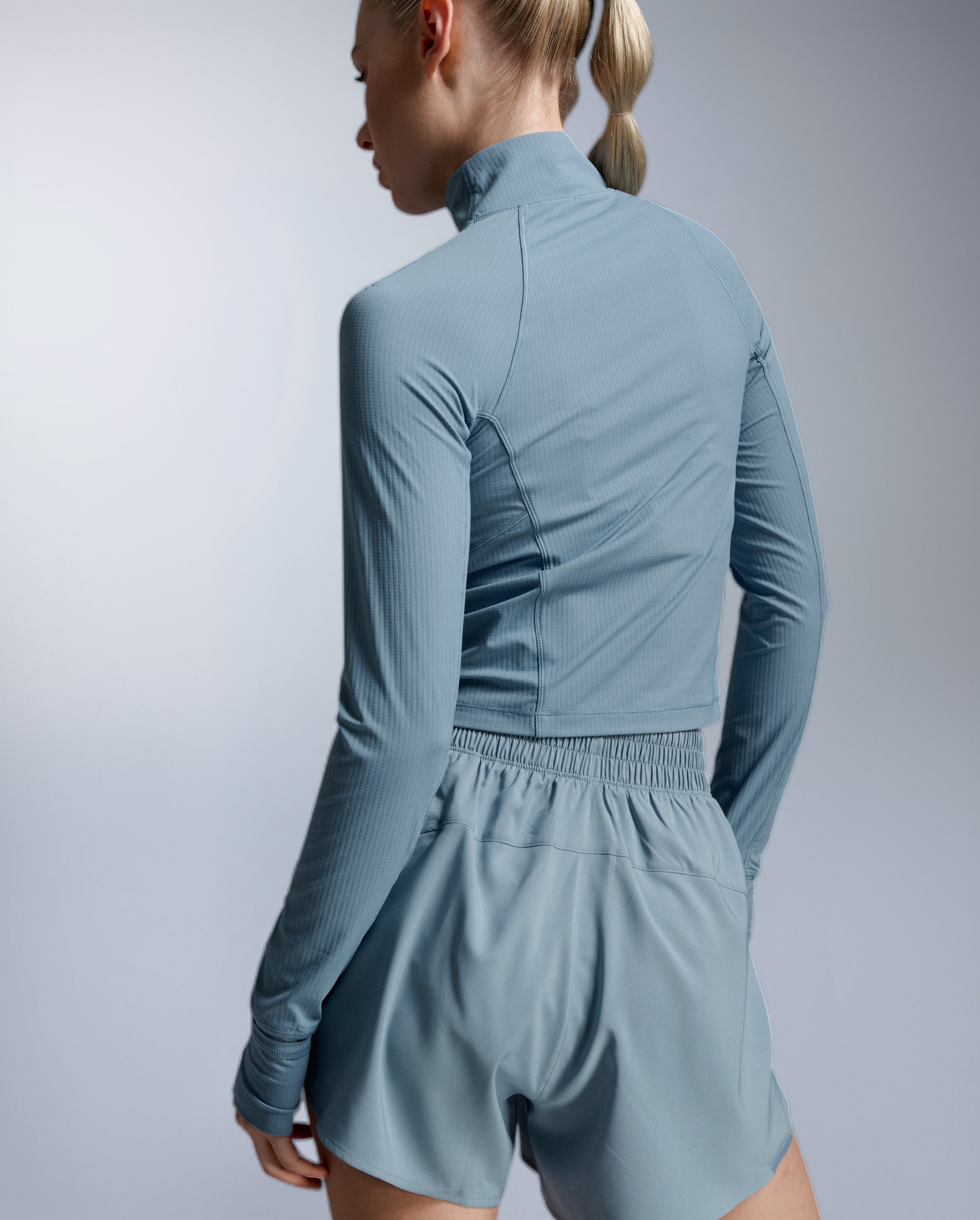 2xu-aero-waffle-1-2-zip-langarmshirt-damen-blau image 4