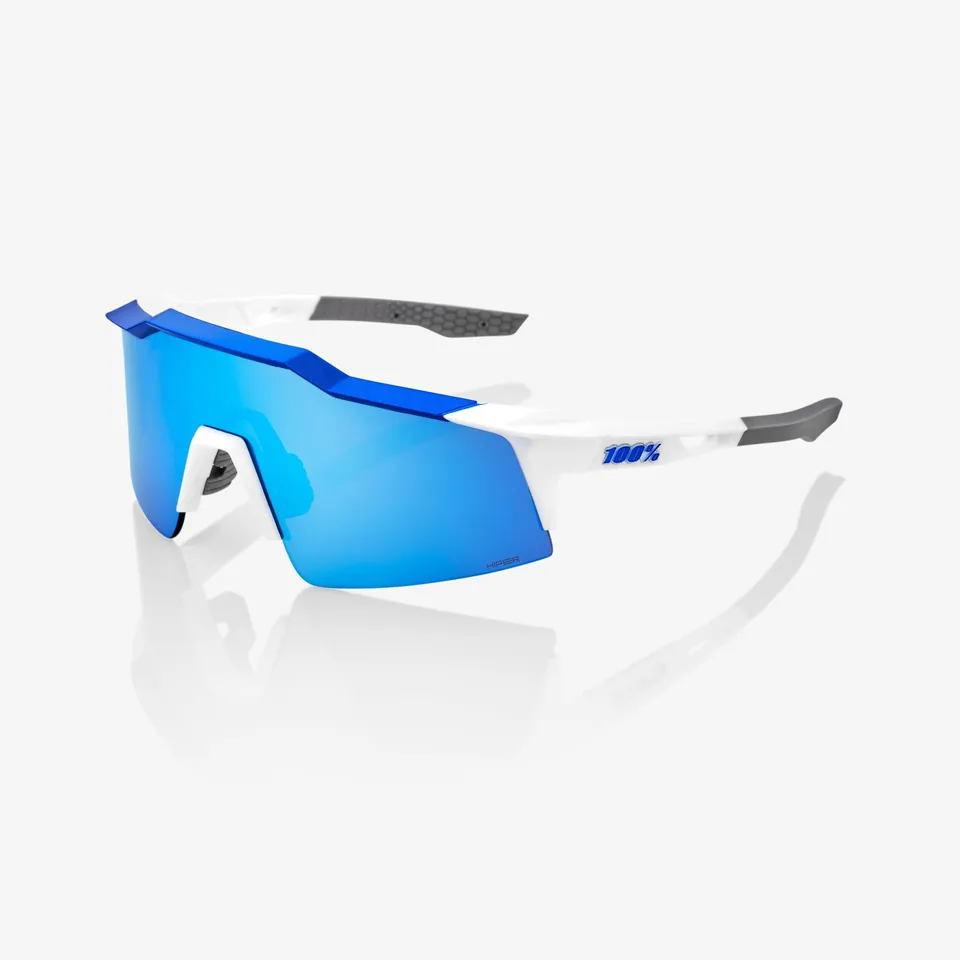 100-speedcraft-sl-sportbrille-matte-white-hiper-blue-mirror image 1