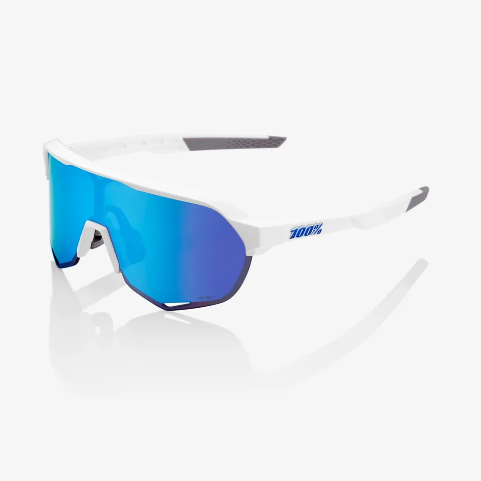 100-s2-sonnenbrille-matte-white-hiper-blue-mirror image 1