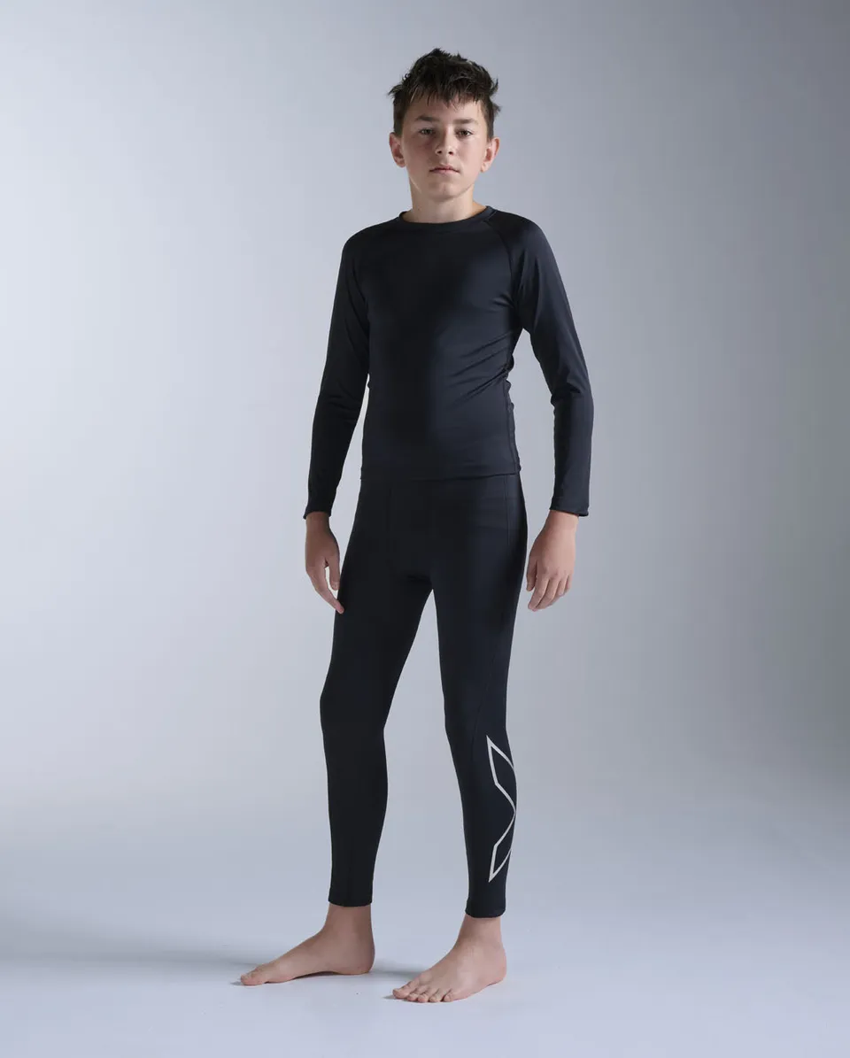 2xu-core-boys-compression-tights-schwarz-full-length image 1