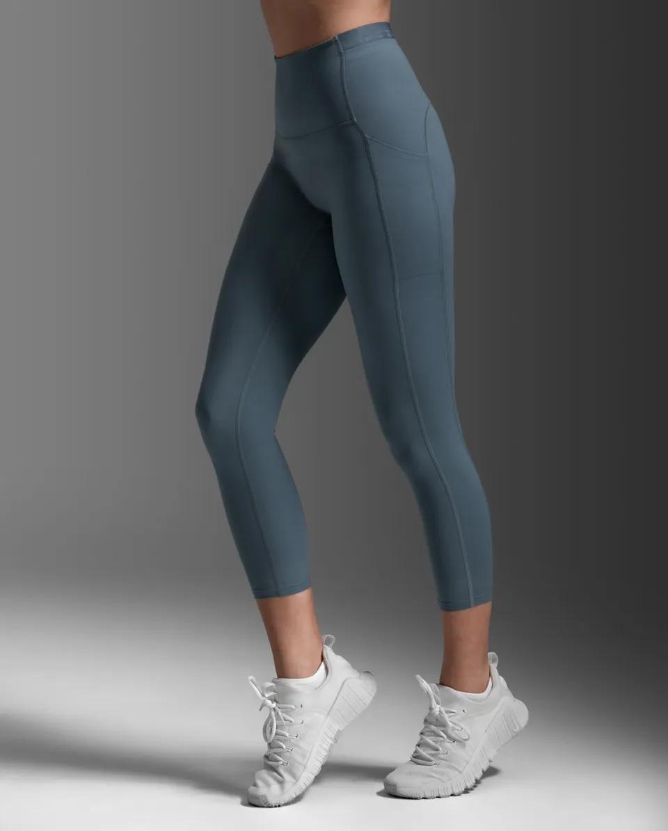 2xu-form-stash-hi-rise-7-8-tights-dark-sage-taschen image 1