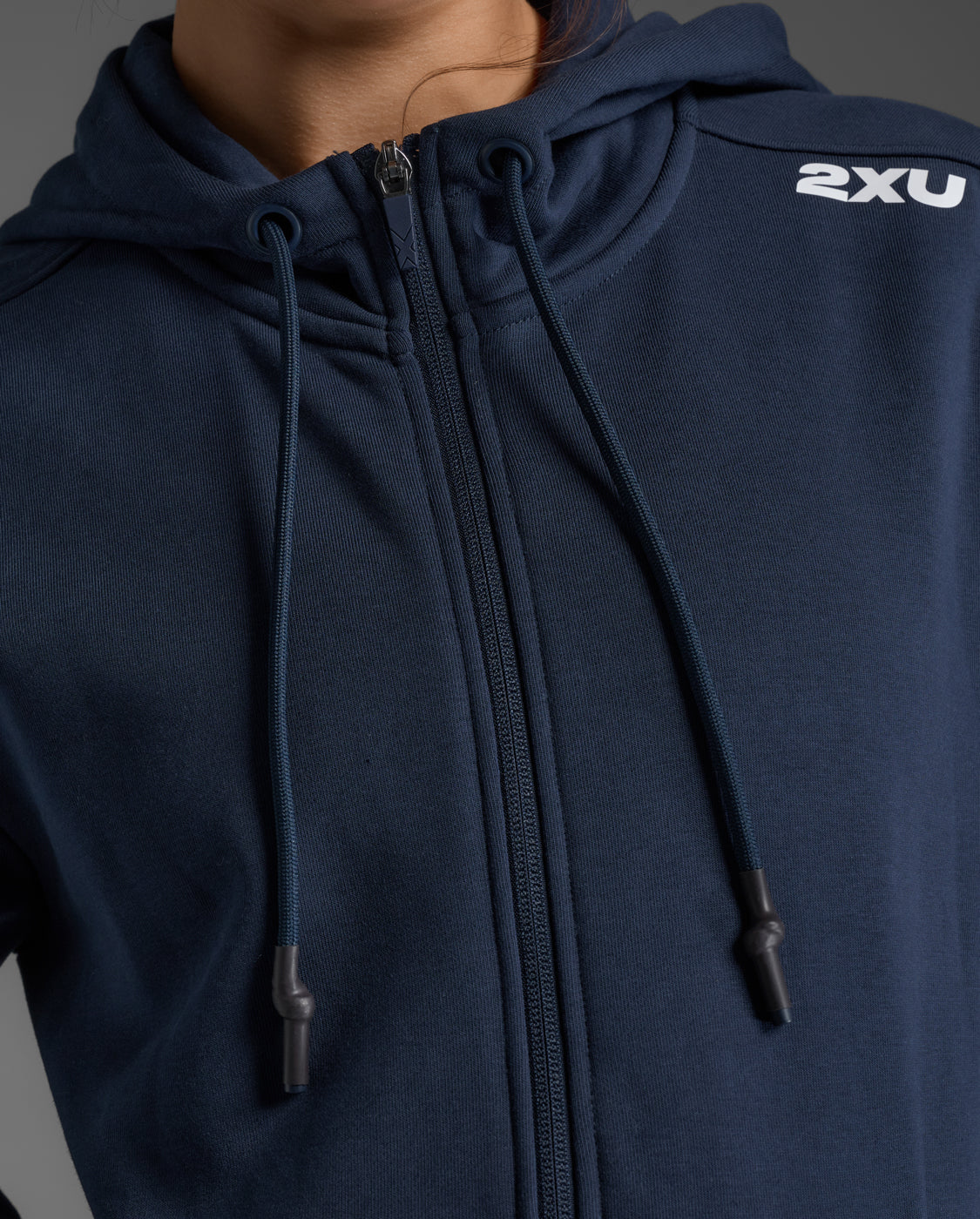 2xu-motion-aspire-full-zip-hoodie-damen-midnight-white image 6